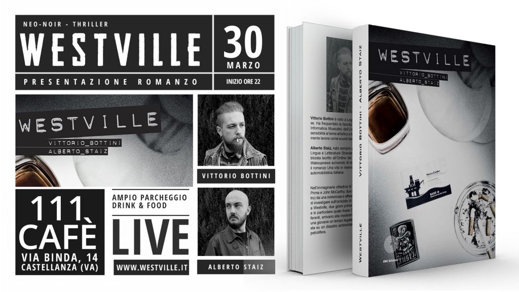 Flyer presentazione romanzo westville