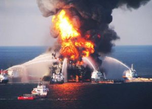 Westville News real Deepwater Horizon flames